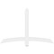 Ekena Millwork Bellingham Architectural Grade PVC Gable Bracket, 60"W x 40"H x 2"D x 4"F, 16/12 Pitch GBP060X40X0204BEL00 - alternate 5